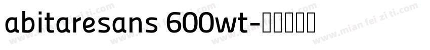 abitaresans 600wt字体转换